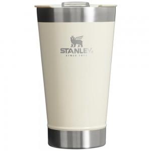 Beige Stanley Classic Stay Chill Insulated Beer Pint | 16OZ Tumbler Cups | 63014-IPJB