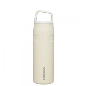 Beige Stanley IceFlow™ Bottle with Cap and Carry+ Lid | 24 OZ Water Bottles | 01256-GVKQ