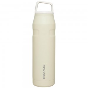 Beige Stanley IceFlow™ Bottle with Cap and Carry+ Lid | 36 OZ Water Bottles | 02961-ZHFI