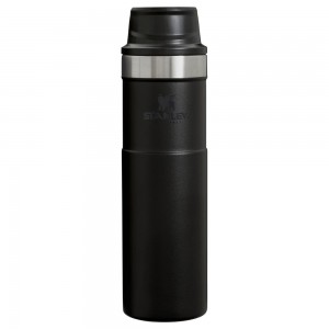 Black 2.0 Stanley Classic Trigger Action Travel Insulated Coffee Tumbler | 20 OZ Mugs | 96257-XBHU