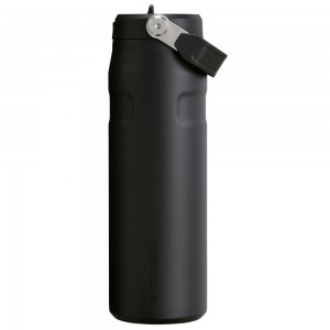 Black 2.0 Stanley The IceFlow™ Bottle with Flip Straw Lid | 24 OZ Water Bottles | 53067-NCHD