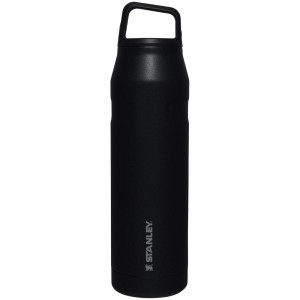 Black Glimmer Stanley IceFlow™ Bottle with Cap and Carry+ Lid | 36 OZ Water Bottles | 16495-ZKEC