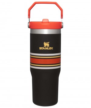 Black Mesh Stanley The Varsity Iceflow™ Flip Straw Tumbler | 30 OZ Water Bottles | 89345-PXZQ