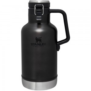 Black Stanley Classic Easy-Pour Insulated Beer Growler | 64 OZ Water Bottles | 30925-JWNG