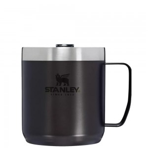 Black Stanley Classic Legendary Camp | 12 OZ | Travel Tumbler Mugs | 87140-PDZQ