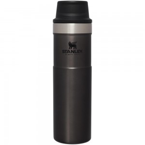 Black Stanley Classic Trigger Action Travel Insulated Coffee Tumbler | 20 OZ Mugs | 83504-DXHC