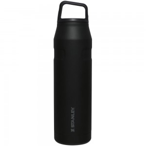 Black Stanley IceFlow™ Bottle with Cap and Carry+ Lid | 36 OZ Water Bottles | 98617-RNYX