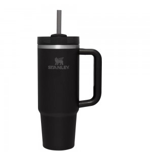 Black Stanley Quencher H2.0 Travel Tumbler | 30 OZ Water Bottles | 28965-INPJ