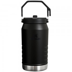 Black Stanley The IceFlow Flip Straw Jug | 64 OZ | Insulated JUGS | 20738-CREB