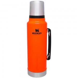 Blaze Orange Stanley Classic Legendary Vacuum Insulated Bottle | Sportsman | 1.5 QT Vacuum Bottles | 41603-ABEX