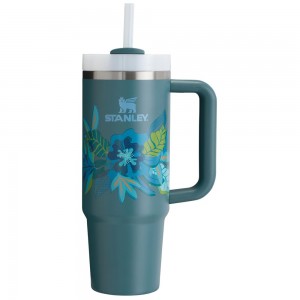 Blue Spruce Tropic Stanley The Mother’s Day Quencher H2.0 FlowState™ | 30 OZ Tumbler | 46187-BAKR