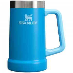 Blue Stanley Adventure Big Grip Beer Stein | 24OZ Mugs Water Bottles | 83075-QMSJ