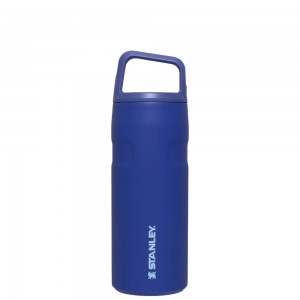 Blue Stanley IceFlow™ Bottle with Cap and Carry+ Lid | 16 OZ Water Bottles | 91760-MQAV