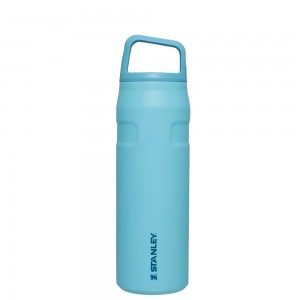 Blue Stanley IceFlow™ Bottle with Cap and Carry+ Lid | 24 OZ Water Bottles | 07261-HTCR