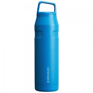 Blue Stanley IceFlow™ Bottle with Cap and Carry+ Lid | 36 OZ Water Bottles | 32519-UOLP