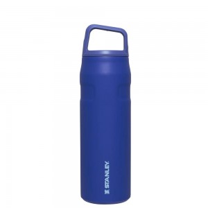 Blue Stanley IceFlow™ Bottle with Cap and Carry+ Lid | 24 OZ Water Bottles | 45826-FXLE