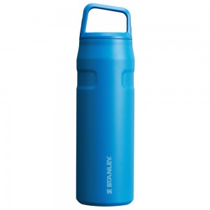 Blue Stanley IceFlow™ Bottle with Cap and Carry+ Lid | 24 OZ Water Bottles | 08351-BONP