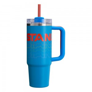 Blue Stanley Quencher H2.0 Travel Tumbler | 30 OZ Water Bottles | 13296-HSYO