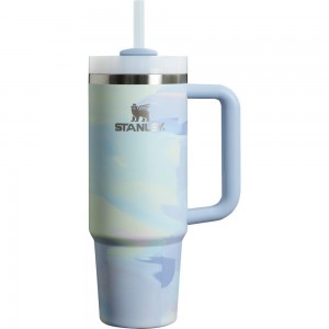 Blue Stanley The Clean Slate Brushstrokes Quencher H2.0 FlowState™ | 30 OZ Tumbler | 20937-CNHX