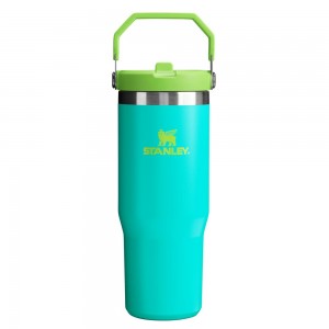 Blue Stanley The Heat Wave IceFlow™ Flip Straw Tumbler | 30 OZ JUGS | 41365-WQYM