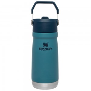 Blue Stanley The IceFlow Flip Straw Water Bottle | 17 OZ | Insulated Bottle | Stanl Water Bottles | 25817-SWIN