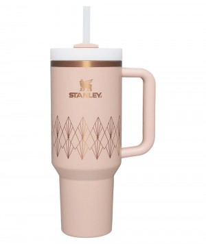 Blush Gloss Deco Stanley Deco Collection Quencher H2.0 FlowState™ | 40 OZ Tumbler | 80142-RAXP