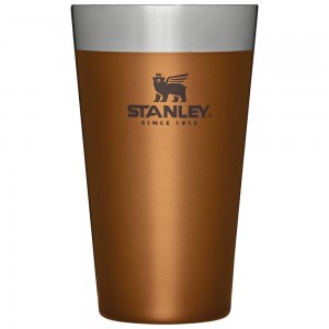 Brown Stanley Adventure Stacking Stainless Steel Beer Pint | 16OZ Tumbler Cups | 36970-BGTN