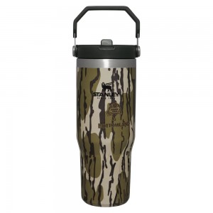 Camo Stanley Hunt + Fish IceFlow™ Flip Straw Tumbler | 30 OZ Water Bottles | 07493-UEQX