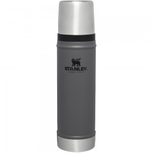 Charcoal Grey Stanley Classic Legendary Vacuum Insulated Water Bottle | 20 OZ Vacuum Bottles | 56923-XWUD