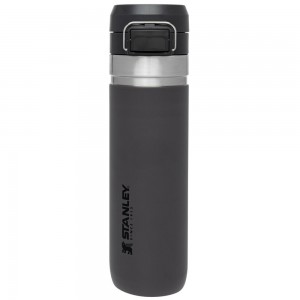 Charcoal Grey Stanley The Quick Flip Go | 24 OZ Water Bottles | 94281-IMUF