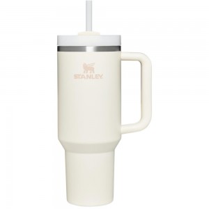 Cream White Stanley Adventure Quencher H2.0 Travel Tumbler | 40 OZ Water Bottles | 21385-OAML