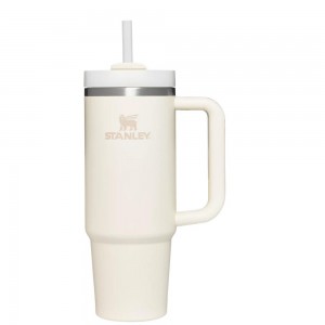 Cream White Stanley Quencher H2.0 Travel | 30 OZ Tumbler | 64793-GALC