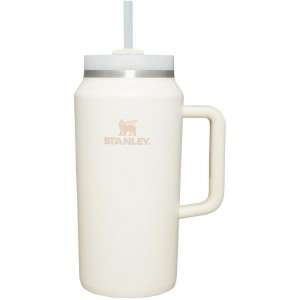 Cream White Stanley The Quencher H2.0 FlowState™ Tumbler | 64 OZ Water Bottles | 47528-NOUE