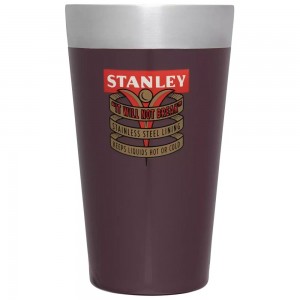 Dark Red Stanley The Milestones Stacking Beer Pint | 16 OZ | Insulated Stainless Steel Water Bottles | 53780-DIBW