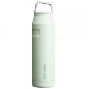 Darkseagreen Stanley IceFlow™ Bottle with Cap and Carry+ Lid | 36 OZ Water Bottles | 56038-IKOC