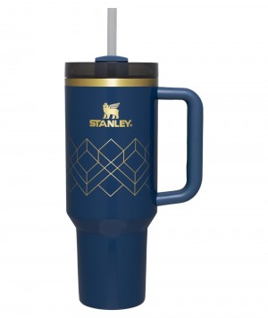 Deep Grey Stanley Deco Collection Quencher H2.0 FlowState™ | 40 OZ Tumbler | 30697-ATVJ