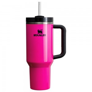 Electric Pink Stanley The Neon Quencher H2.0 FlowState™ | 40 OZ Tumbler | 82476-ZIKO