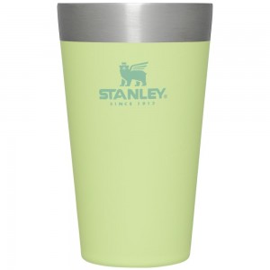 Green Stanley Adventure Stacking Stainless Steel Beer Pint | 16OZ Tumbler Cups | 52810-GNHF