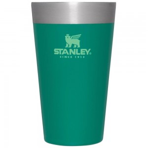 Green Stanley Adventure Stacking Stainless Steel Beer Pint | 16OZ Tumbler Cups | 82193-AFRN