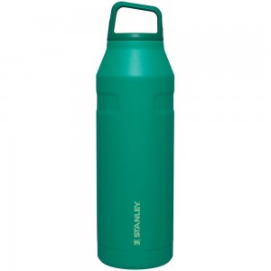 Green Stanley IceFlow™ Bottle with Cap and Carry+ Lid | 50 OZ Water Bottles | 64297-VDEW