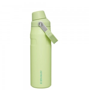 Green Stanley IceFlow Insulated Bottle with Fast Flow Lid | 24 OZ Water Bottles | 17632-ZJPM