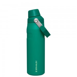 Green Stanley IceFlow Insulated Bottle with Fast Flow Lid | 24 OZ Water Bottles | 16047-CYRN