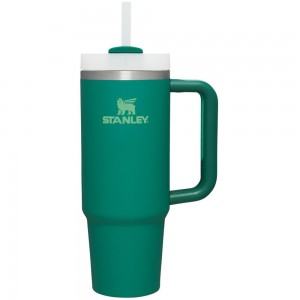 Green Stanley Quencher H2.0 Travel Tumbler | 30 OZ Water Bottles | 56842-WQLT