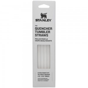 Grey Stanley Replacement Straw 4 Pack | 14 OZ to 20 OZ Quencher Tumbler Straws | 75183-YSHR