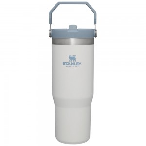 Grey Stanley The IceFlow Flip Straw Tumbler | 30 OZ | Insulated Water Water Bottles | 34021-MKLT