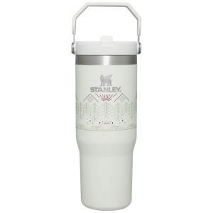 Grey Stanley Winterscape IceFlow™ Flip Straw Tumbler | 30 OZ Water Bottles | 47956-IDQO