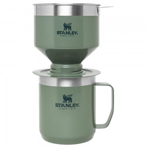 Hammertone Green Stanley Classic Perfect-Brew Pour Over Set | Camp Coffee Maker Cups | 70863-QKZC