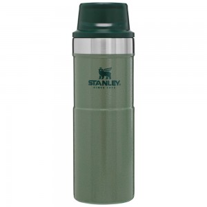 Hammertone Green Stanley Classic Trigger Action Travel Insulated Coffee Tumbler | 16 OZ Mugs | 57814-NZXF