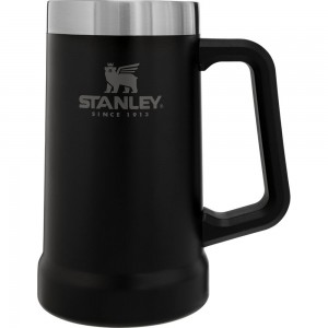 Matte Black Stanley Adventure Big Grip Beer Stein | 24OZ Mugs Cups | 82910-HZNT