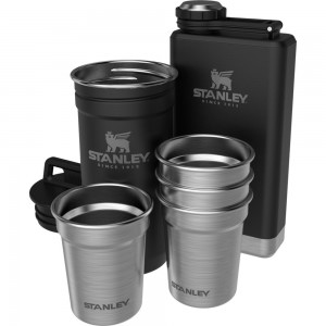 Matte Black Stanley Adventure Pre-Party Shotglass + Flask Set Water Bottles | 14036-DAKL